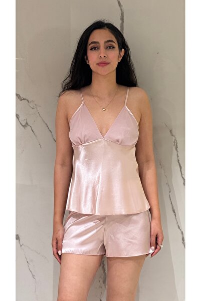 DAWN LİNE 6 Pieces Satin Sleeves Transparent Nightgown Dressing Gown Pajamas ...