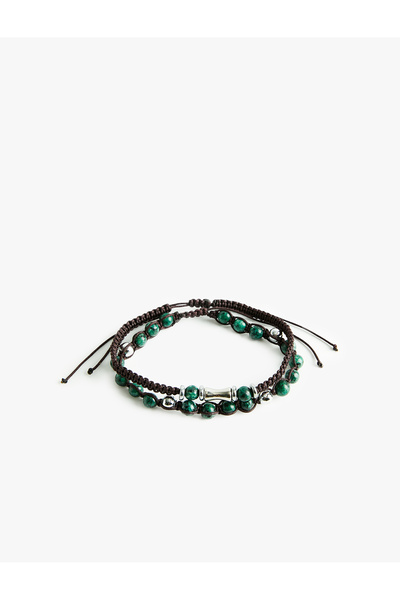 Koton Set of 2 Beaded Detailed Knitted Bracelets