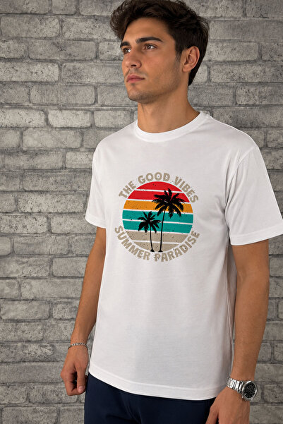 örses The Good Vibes Summer Paradise Printed Premium T-Shirt |   Special Gift...
