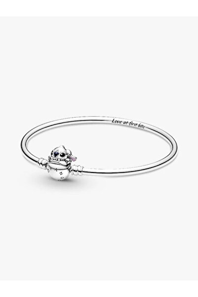 D&D Dora&Dora Moments Disney Stitch Klipsli Bangle Bileklik 925 ayar gümüş