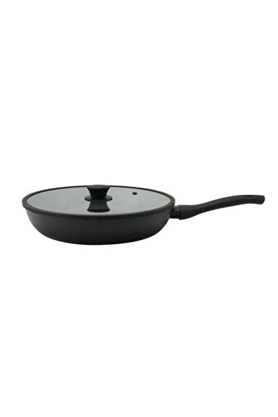 Trust Aluminium Non-Stick FryPan With Glass Lid Black 30cm
