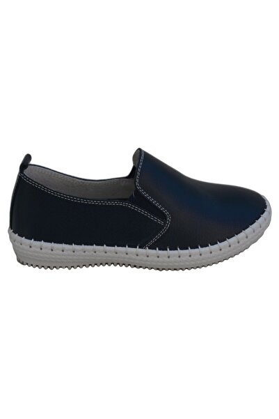 OEM Pantof confortabil cu talpa usoara, piele culoare bleumarin