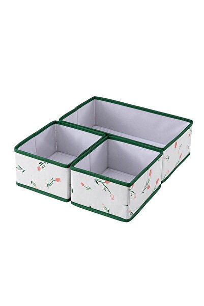 Stilera Floral Desen 3 Lü Düzenleyici