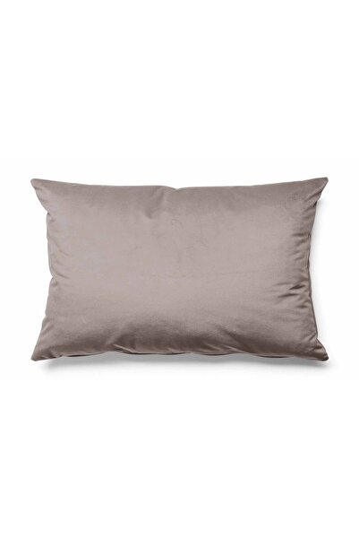 Pilloveland غطاء وسادة مزخرف بلون واحد مقاس 50 × 30 سم، قماش من جلد الغزال مط...