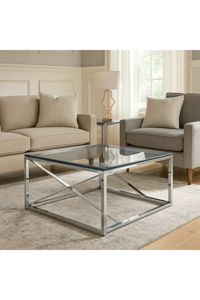 Sagebrook Home Coffee Table Silver