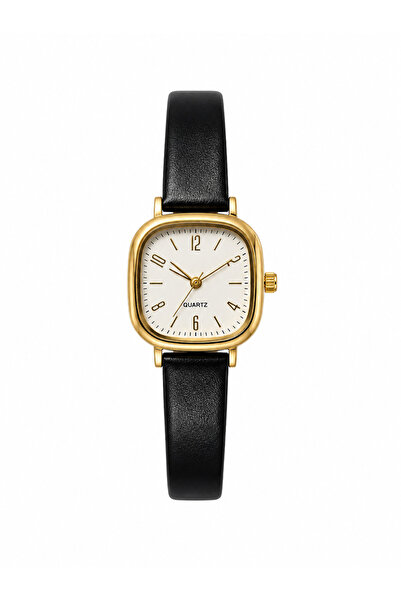 Kadın Kol Saati Çift Renk, Deri Kordon, Beyaz Kadran Quartz Analog Bilek Saati