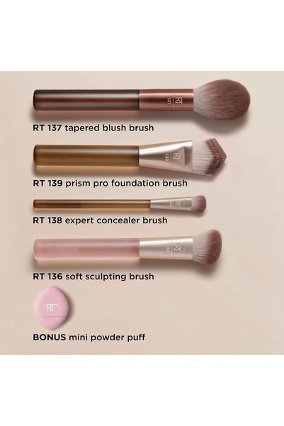 Real Techniques New Nudes 2.0 Blurred Base Kit, 5 Piece Set