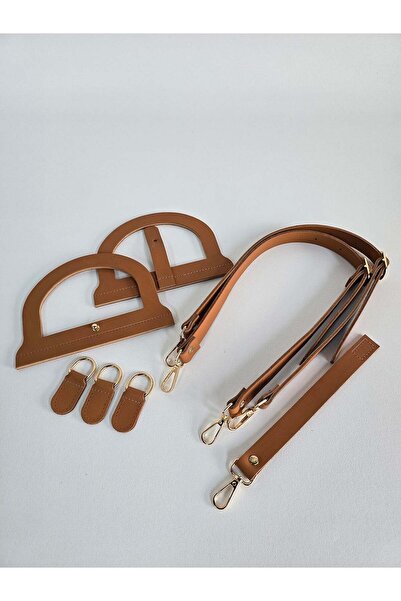 Desaryou Backpack Strap Set with Handle - Tan