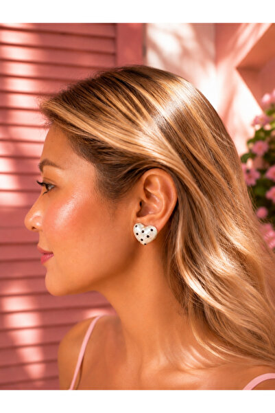 satya Polka Dot Heart Earrings