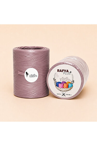Hobi Stok Raffia Yarn - 250m Natural Look Soft Raffia Knitting Yarn - Soft, D...
