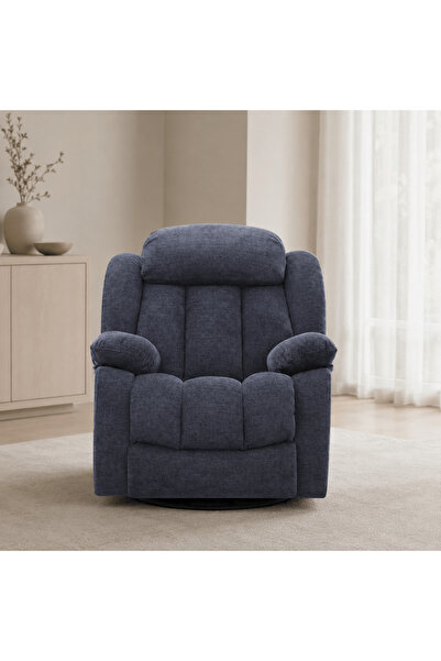 Roots Furniture كرسي لينا براون دوار قابل للإمالة مع خاصية التزلج