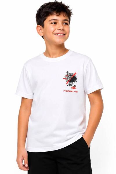 LUCEVERA Unisex Children's Printed Oversize T-Shirt Crew Neck Casual Summer Wear