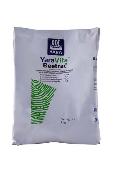 Yara YaraVita Beetrac Bor, Mangan ve Çinko İçerikli Yaprak Gübresi 1 KG