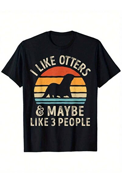 4Car I Like Otters Maybe 3 People Otter Lover Retro Vintage Loose Style New U...