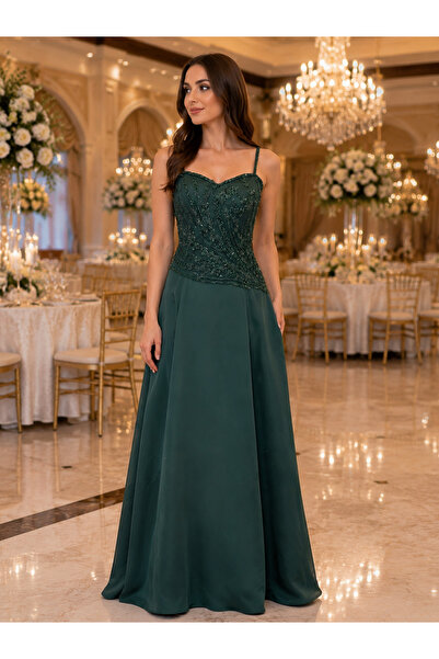 atölyekaftanbutik Green evening dress