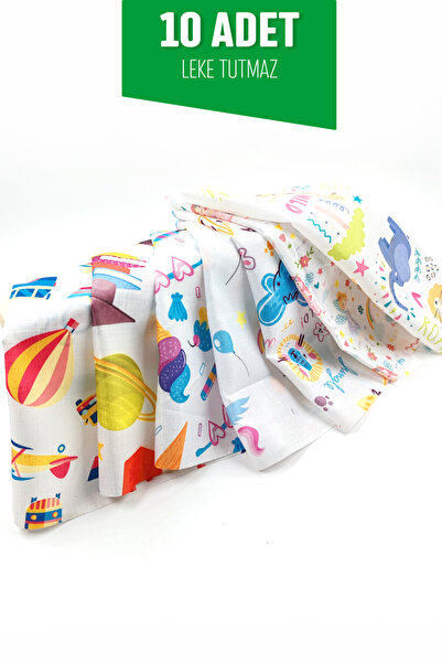 Empressco Yıkanabilir, leke tutmayan 30x50 cm beslenme örtüsü 10 adet set