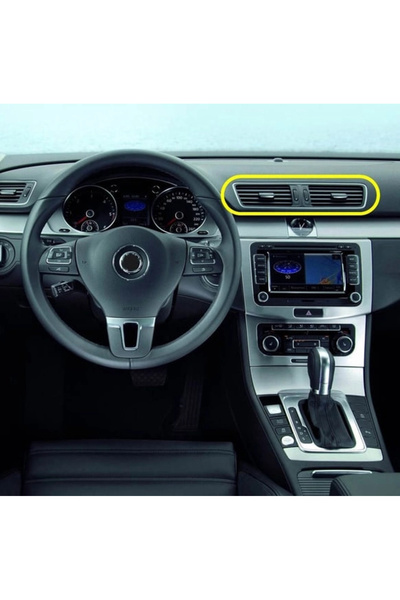 gkl Vw Passat B6-B7-CC Ön Konsol Orta Havalandırma Izgarası Mat Siyah 3AB819728A