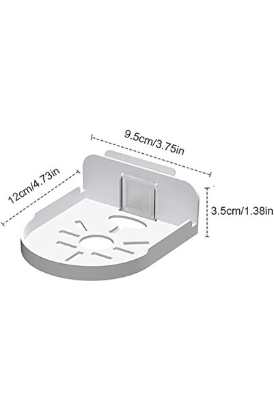 Maykela 3 Pcs Acrylic Small Wall Shelf, Surveillance Bracket with Adhesive, M...