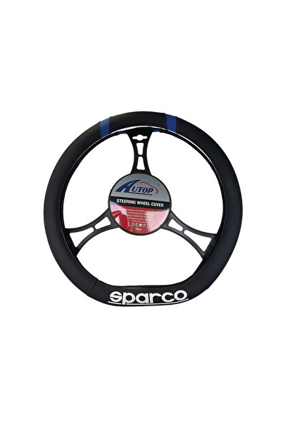 OEM Κάλλυμα τιμονιού αυτοκινήτου Sparco από 36 έως 37εκ. μπλε ρίγες - ΟΕΜ