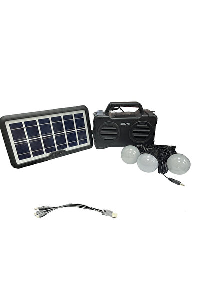 OEM Ηλιακό Πακέτο Φωτισμού &amp; Φόρτισης με Panel + Φακός + Ραδιόφωνο FM + Μ...