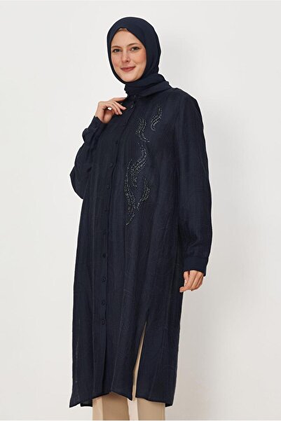 Alvina Beaded Embroidered Jacquard Tunic 46731