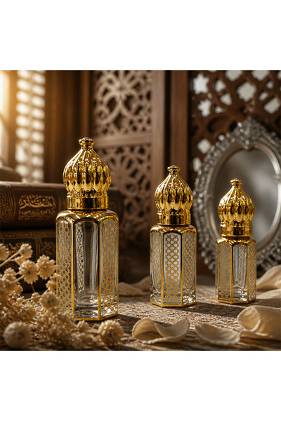 NUJET 3pcs Crystal Perfume Essential Oil Bottle 3ml+6ml+12ml A173