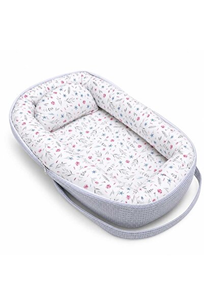 JULYA KİDS Babynest with Multi-Purpose Bag – Cotton and Pique Fabric Mother's...