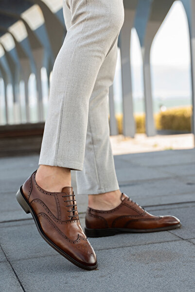 PANORAMA Philip Marco Men's Genuine Leather Laced Classic Shoes