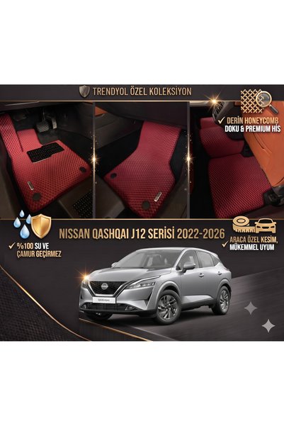 8D OTO PASPASI NİSSAN QASHQAI J12 SERİSİ 2022 - 2026 PREMİUM ARACA ÖZEL EVA P...