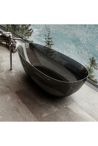 Pure Concept 170x80 Siyah Şeffaf Bağımsız Küvet