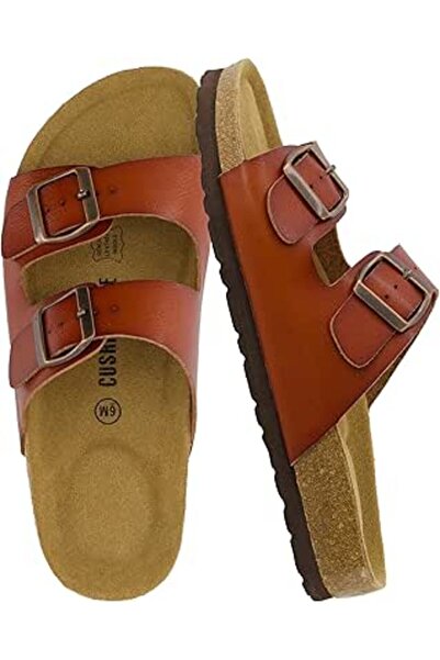 CUSHIONAIRE Women's Lane Cork Footbed Sandal with Comfort (