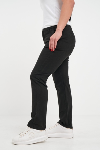 Kenvelo - Pantaloni lungi dama de culoare uniforma cu buzunare