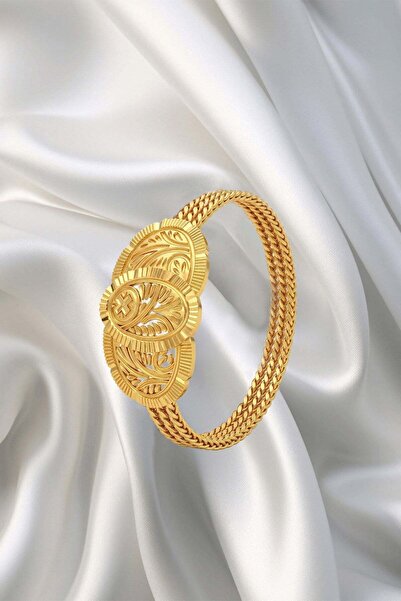 Leva Gold 22 Ayar Üçlü Hasır Mühür Bilezik 15 Gr