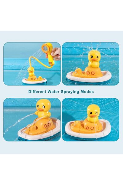 KASTWAVE Bath Toys for Children 1-3 Kids Bathtub Toys, Duck Water Toys Toddler Bath Toys for Kids Ages 4-8 Bathtub Shower Head with 3 Different Spraying Duck for Boys Girls 1 2 3 4 5 6 7 Years