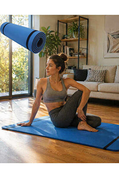 OSKA GLOBAL 10 mm Yoga Mat Non-Slip Surface Double-Sided Use Durable Eva Fitn...