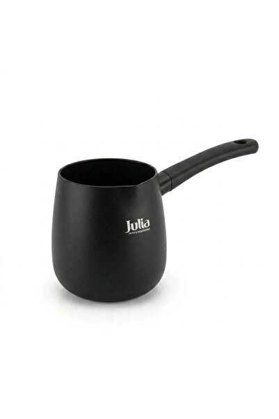 Julia Black Tec Milk Pot 10 cm - Black - Titanium Non-Stick