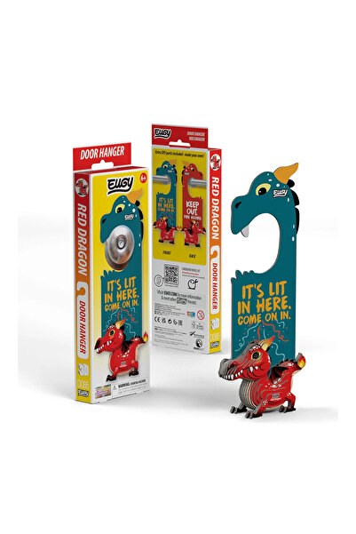 Eugy Nou Suport de ușă 0 Dragon Roșu Eugy. Puzzle 3D