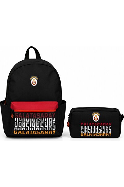 Galatasaray Licensed 3-Compartment Backpack 26523+ Pen Holder 26524
