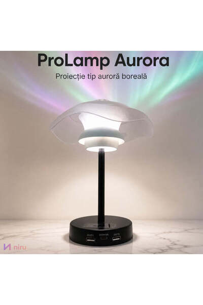 Niru Lampă proiector ProLamp Aurora - proiectie auroră boreală multicolora