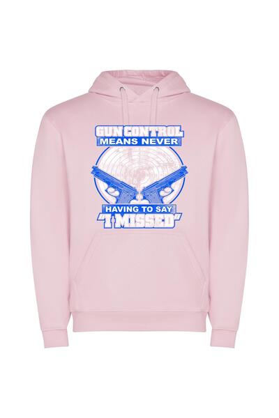 iLovePrints Ultimate Firepower: Unleash, Obey Φούτερ με κουκούλα σε χρώμα Ροζ