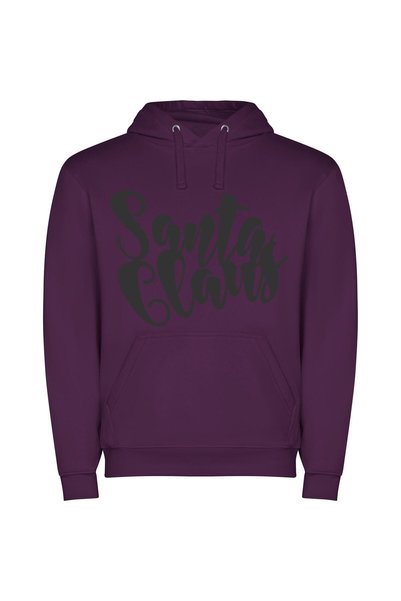 iLovePrints Santa's Classic SVG Art Φούτερ με κουκούλα σε χρώμα Μωβ