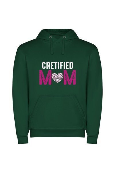 iLovePrints Maternal Masterpiece: Crafted Love Φούτερ με κουκούλα σε χρώμα Πρ...