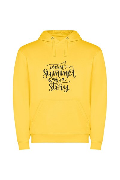 iLovePrints Summer Tales Unfold Φούτερ με κουκούλα σε χρώμα Κίτρινο