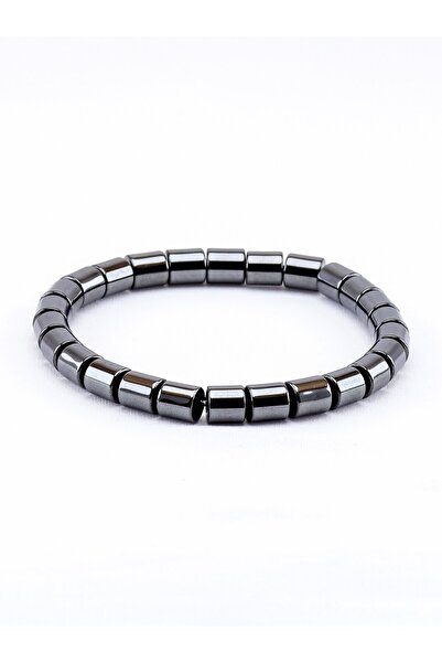 Esha Store Natural Stone Hematite Natural Stone Unisex Bracelet Eub14Hmt Nega...