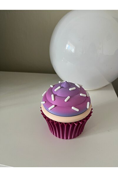 Dekor66 Kapaklı Cupcake Takı ve Küçük Eşya Saklama Kutusu – Dekoratif Organizer
