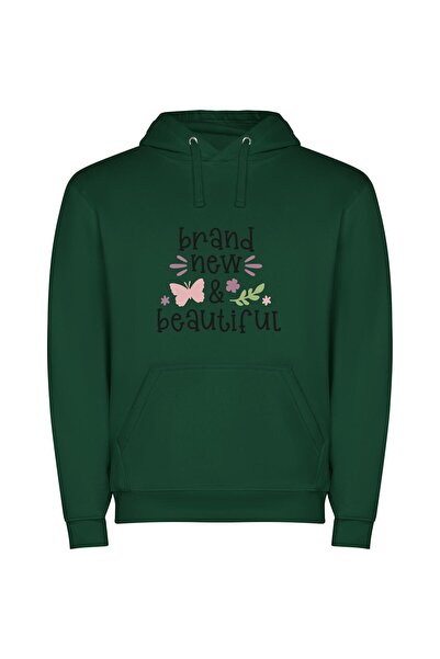 iLovePrints New & Stunning Design Φούτερ με κουκούλα σε χρώμα Πράσινο