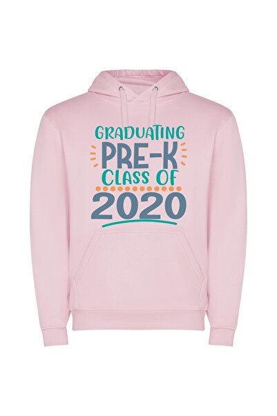 iLovePrints Futuristic Grad 2023 Φούτερ με κουκούλα σε χρώμα Ροζ
