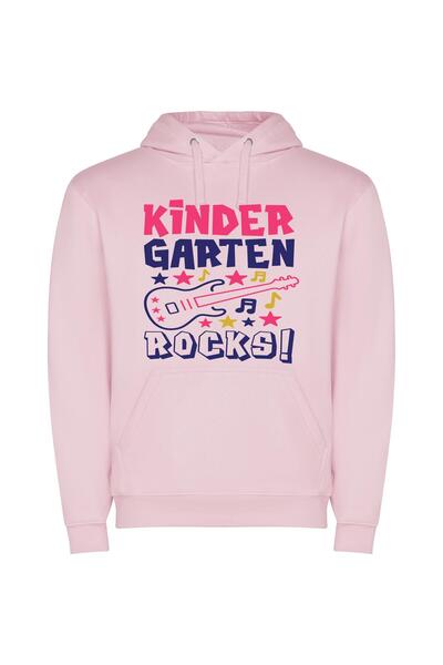 iLovePrints Guitar Garden Graphic Bliss Φούτερ με κουκούλα σε χρώμα Ροζ