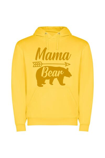 iLovePrints Mama Bear's Arrow: A Maternal Masterpiece Φούτερ με κουκούλα σε χ...