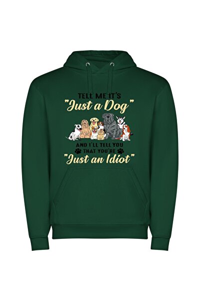 iLovePrints Furry Friends Follies Φούτερ με κουκούλα σε χρώμα Πράσινο
